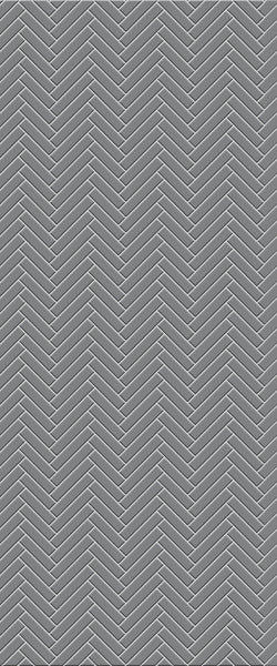 Grey Single Herringbone Tile Acrylic Shower Wall Panel 2440mm x 1220mm (3mm Thick) - CladdTech