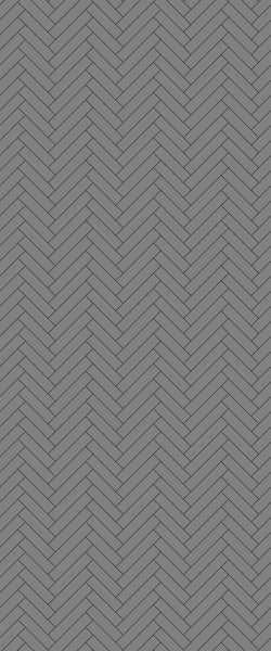 Grey Single Herringbone Tile Acrylic Shower Wall Panel 2440mm x 1220mm (3mm Thick) - CladdTech