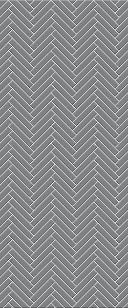 Grey Double Herringbone Tile Acrylic Shower Wall Panel 2440mm x 1220mm (3mm Thick) - CladdTech