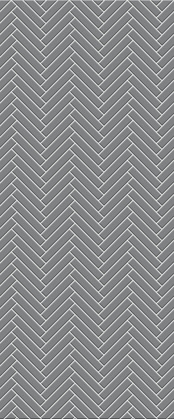 Grey Double Herringbone Tile Acrylic Shower Wall Panel 2440mm x 1220mm (3mm Thick) - CladdTech