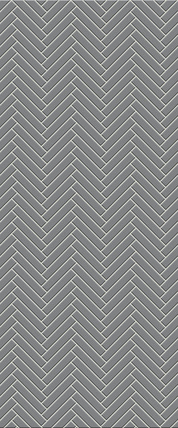 Grey Double Herringbone Tile Acrylic Shower Wall Panel 2440mm x 1220mm (3mm Thick) - CladdTech