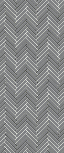 Grey Double Herringbone Tile Acrylic Shower Wall Panel 2440mm x 1220mm (3mm Thick) - CladdTech