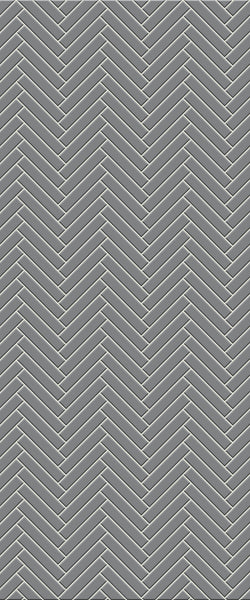 Grey Double Herringbone Tile Acrylic Shower Wall Panel 2440mm x 1220mm (3mm Thick) - CladdTech