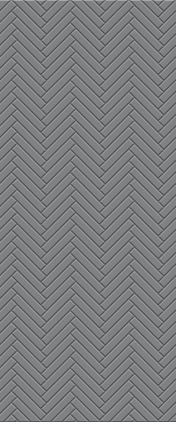 Grey Double Herringbone Tile Acrylic Shower Wall Panel 2440mm x 1220mm (3mm Thick) - CladdTech