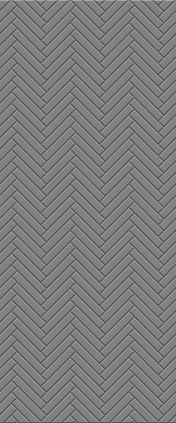 Grey Double Herringbone Tile Acrylic Shower Wall Panel 2440mm x 1220mm (3mm Thick) - CladdTech