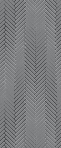 Grey Double Herringbone Tile Acrylic Shower Wall Panel 2440mm x 1220mm (3mm Thick) - CladdTech