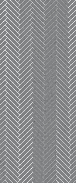 Grey Double Herringbone Tile Acrylic Shower Wall Panel 2440mm x 1220mm (3mm Thick) - CladdTech