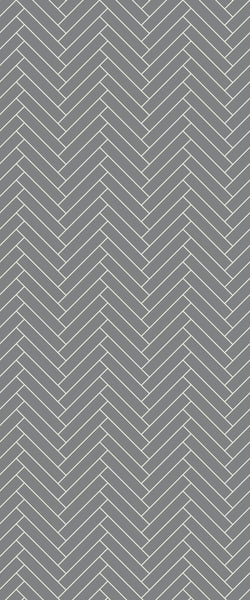 Grey Double Herringbone Tile Acrylic Shower Wall Panel 2440mm x 1220mm (3mm Thick) - CladdTech