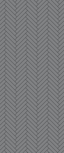 Grey Double Herringbone Tile Acrylic Shower Wall Panel 2440mm x 1220mm (3mm Thick) - CladdTech