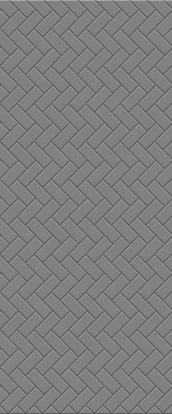 Grey Diagonal Herringbone Tile Acrylic Shower Wall Panel 2440mm x 1220mm (3mm Thick) - CladdTech