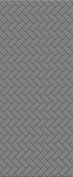 Grey Diagonal Herringbone Tile Acrylic Shower Wall Panel 2440mm x 1220mm (3mm Thick) - CladdTech