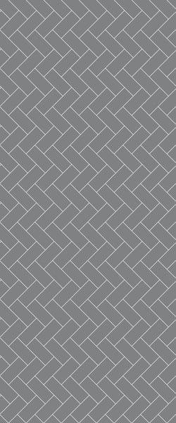 Grey Diagonal Herringbone Tile Acrylic Shower Wall Panel 2440mm x 1220mm (3mm Thick) - CladdTech