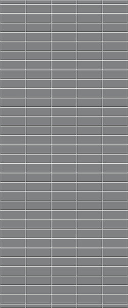 Grey Horizontal Block Acrylic Shower Wall Panel 2440mm x 1220mm (3mm Thick) - CladdTech