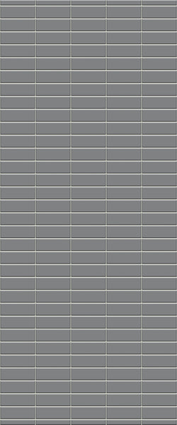 Grey Horizontal Block Acrylic Shower Wall Panel 2440mm x 1220mm (3mm Thick) - CladdTech