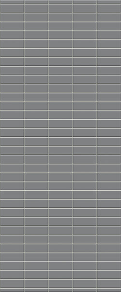 Grey Horizontal Block Acrylic Shower Wall Panel 2440mm x 1220mm (3mm Thick) - CladdTech