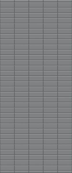 Grey Horizontal Block Acrylic Shower Wall Panel 2440mm x 1220mm (3mm Thick) - CladdTech