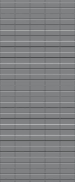 Grey Horizontal Block Acrylic Shower Wall Panel 2440mm x 1220mm (3mm Thick) - CladdTech