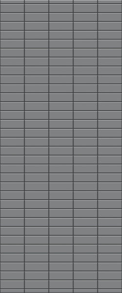 Grey Horizontal Block Acrylic Shower Wall Panel 2440mm x 1220mm (3mm Thick) - CladdTech