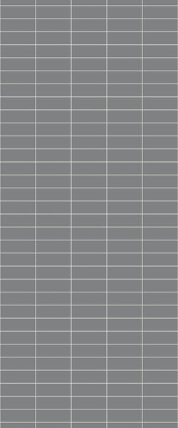 Grey Horizontal Block Acrylic Shower Wall Panel 2440mm x 1220mm (3mm Thick) - CladdTech