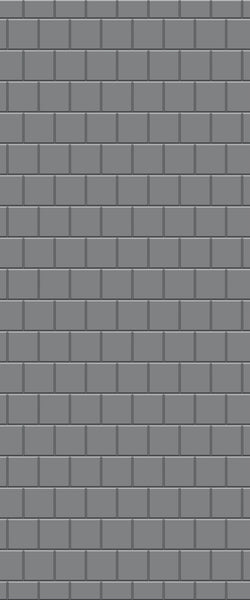 Grey Large Squares Acrylic Shower Wall Panel 2440mm x 1220mm (3mm Thick) - CladdTech