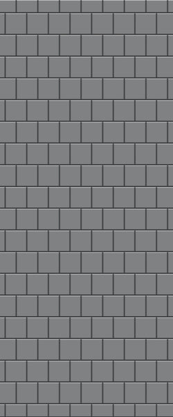 Grey Large Squares Acrylic Shower Wall Panel 2440mm x 1220mm (3mm Thick) - CladdTech