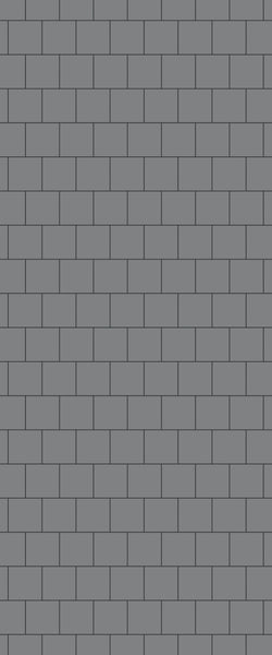 Grey Large Squares Acrylic Shower Wall Panel 2440mm x 1220mm (3mm Thick) - CladdTech