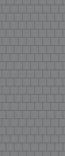 Grey Large Squares Acrylic Shower Wall Panel 2440mm x 1220mm (3mm Thick) - CladdTech