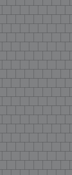 Grey Large Squares Acrylic Shower Wall Panel 2440mm x 1220mm (3mm Thick) - CladdTech