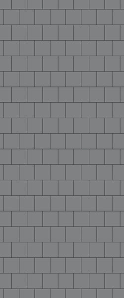 Grey Large Squares Acrylic Shower Wall Panel 2440mm x 1220mm (3mm Thick) - CladdTech