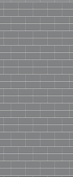 Grey Brickbond Acrylic Shower Wall Panel 2440mm x 1220mm (3mm Thick) - CladdTech