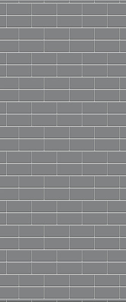 Grey Brickbond Acrylic Shower Wall Panel 2440mm x 1220mm (3mm Thick) - CladdTech