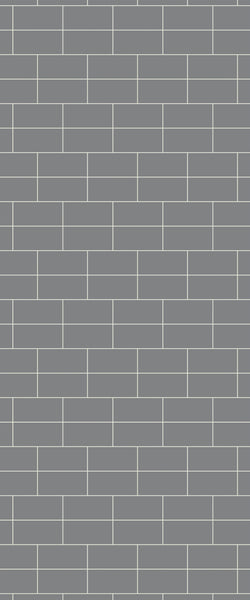 Grey Brickbond Acrylic Shower Wall Panel 2440mm x 1220mm (3mm Thick) - CladdTech