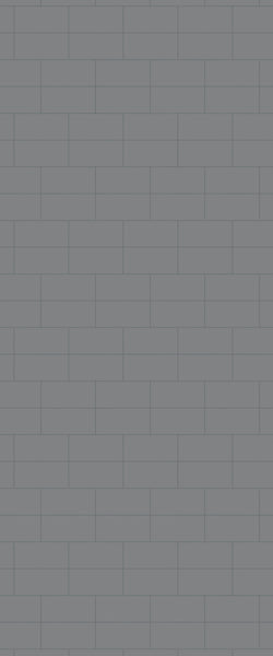 Grey Brickbond Acrylic Shower Wall Panel 2440mm x 1220mm (3mm Thick) - CladdTech