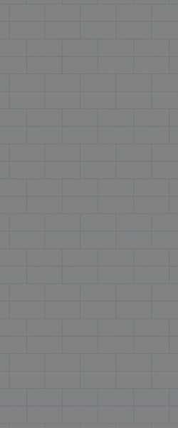 Grey Brickbond Acrylic Shower Wall Panel 2440mm x 1220mm (3mm Thick) - CladdTech