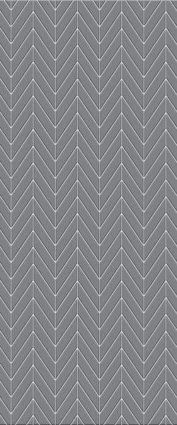 Grey Chevron Acrylic Shower Wall Panel 2440mm x 1220mm (3mm Thick) - CladdTech