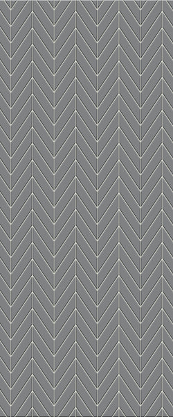 Grey Chevron Acrylic Shower Wall Panel 2440mm x 1220mm (3mm Thick) - CladdTech