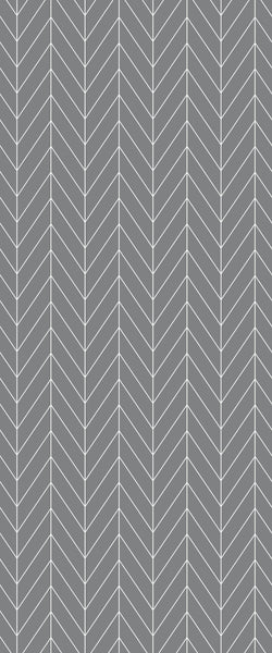 Grey Chevron Acrylic Shower Wall Panel 2440mm x 1220mm (3mm Thick) - CladdTech