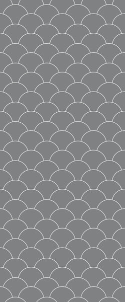 Grey Fishscales Acrylic Shower Wall Panel 2440mm x 1220mm (3mm Thick) - CladdTech