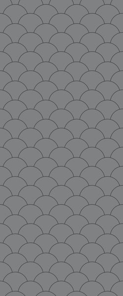 Grey Fishscales Acrylic Shower Wall Panel 2440mm x 1220mm (3mm Thick) - CladdTech