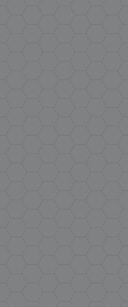 Grey Hexagon Acrylic Shower Wall Panel 2440mm x 1220mm (3mm Thick) - CladdTech