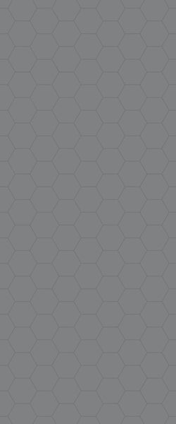 Grey Hexagon Acrylic Shower Wall Panel 2440mm x 1220mm (3mm Thick) - CladdTech