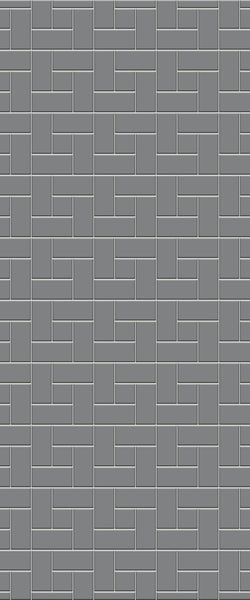 Grey Windmill Acrylic Shower Wall Panel 2440mm x 1220mm (3mm Thick) - CladdTech