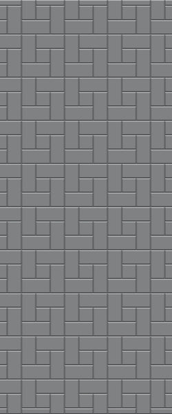 Grey Windmill Acrylic Shower Wall Panel 2440mm x 1220mm (3mm Thick) - CladdTech