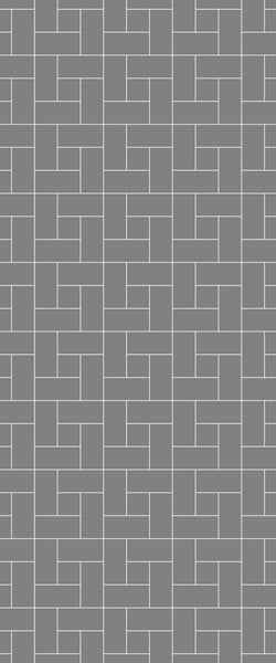 Grey Windmill Acrylic Shower Wall Panel 2440mm x 1220mm (3mm Thick) - CladdTech