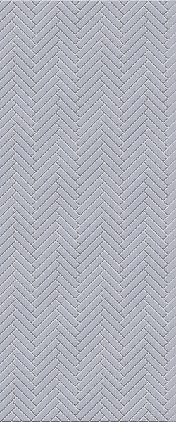Grey Single Herringbone Tile Acrylic Shower Wall Panel 2440mm x 1220mm (3mm Thick) - CladdTech