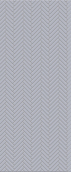 Grey Single Herringbone Tile Acrylic Shower Wall Panel 2440mm x 1220mm (3mm Thick) - CladdTech