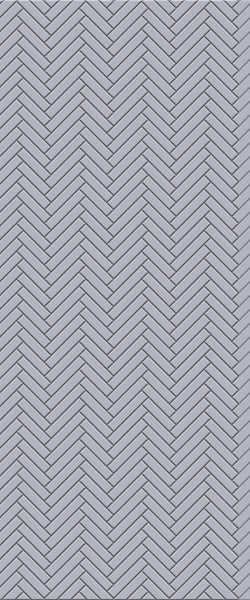 Grey Single Herringbone Tile Acrylic Shower Wall Panel 2440mm x 1220mm (3mm Thick) - CladdTech