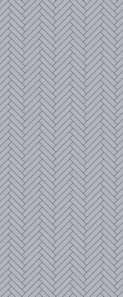 Grey Single Herringbone Tile Acrylic Shower Wall Panel 2440mm x 1220mm (3mm Thick) - CladdTech