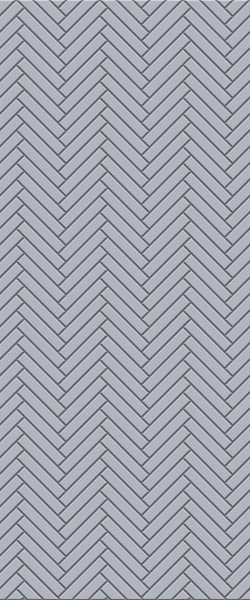 Grey Double Herringbone Tile Acrylic Shower Wall Panel 2440mm x 1220mm (3mm Thick) - CladdTech