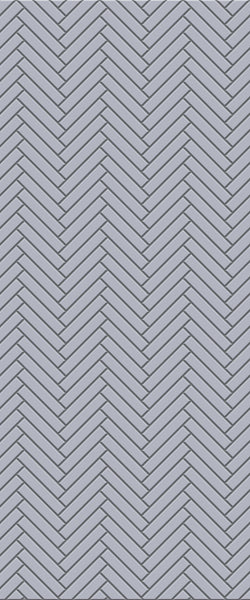 Grey Double Herringbone Tile Acrylic Shower Wall Panel 2440mm x 1220mm (3mm Thick) - CladdTech